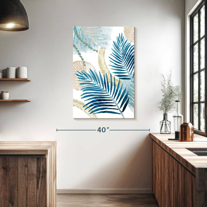 Harnek Bluish Palm II, 39" H x 26" W