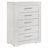 Lumet 5-piece Eastern King Bedroom Set White High Gloss-809214489-809214488-1045812800