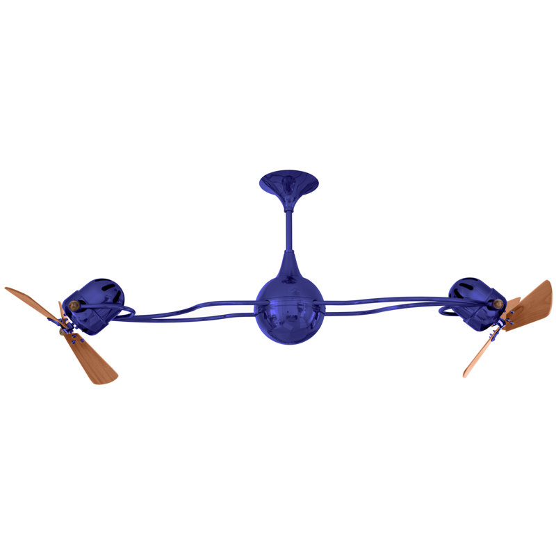 62" Italo Ventania 3 Blade Ceiling Fan, Safira