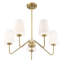 Higginson 5 - Light Chandelier in Brass-80646246