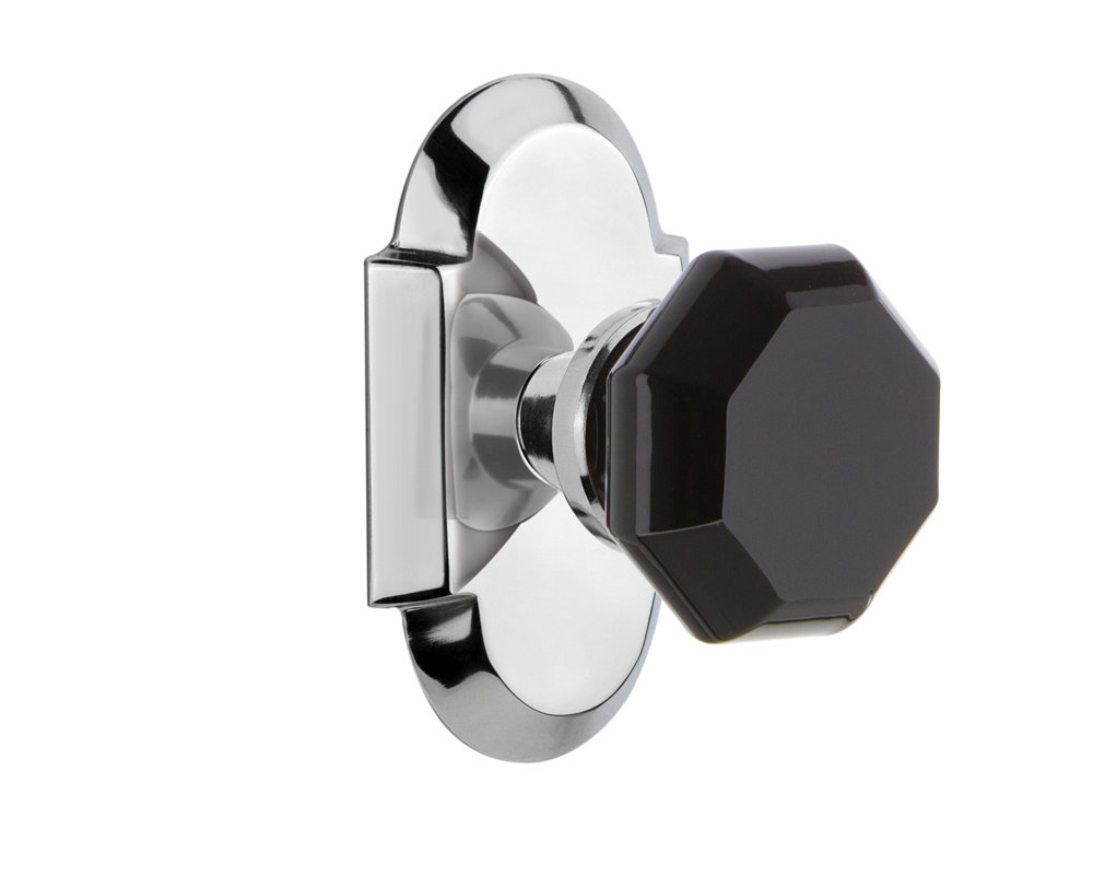 Cottage Plate with Waldorf Black Door Knob Nostalgic Warehouse 