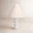 24" H White Resin Table Lamp