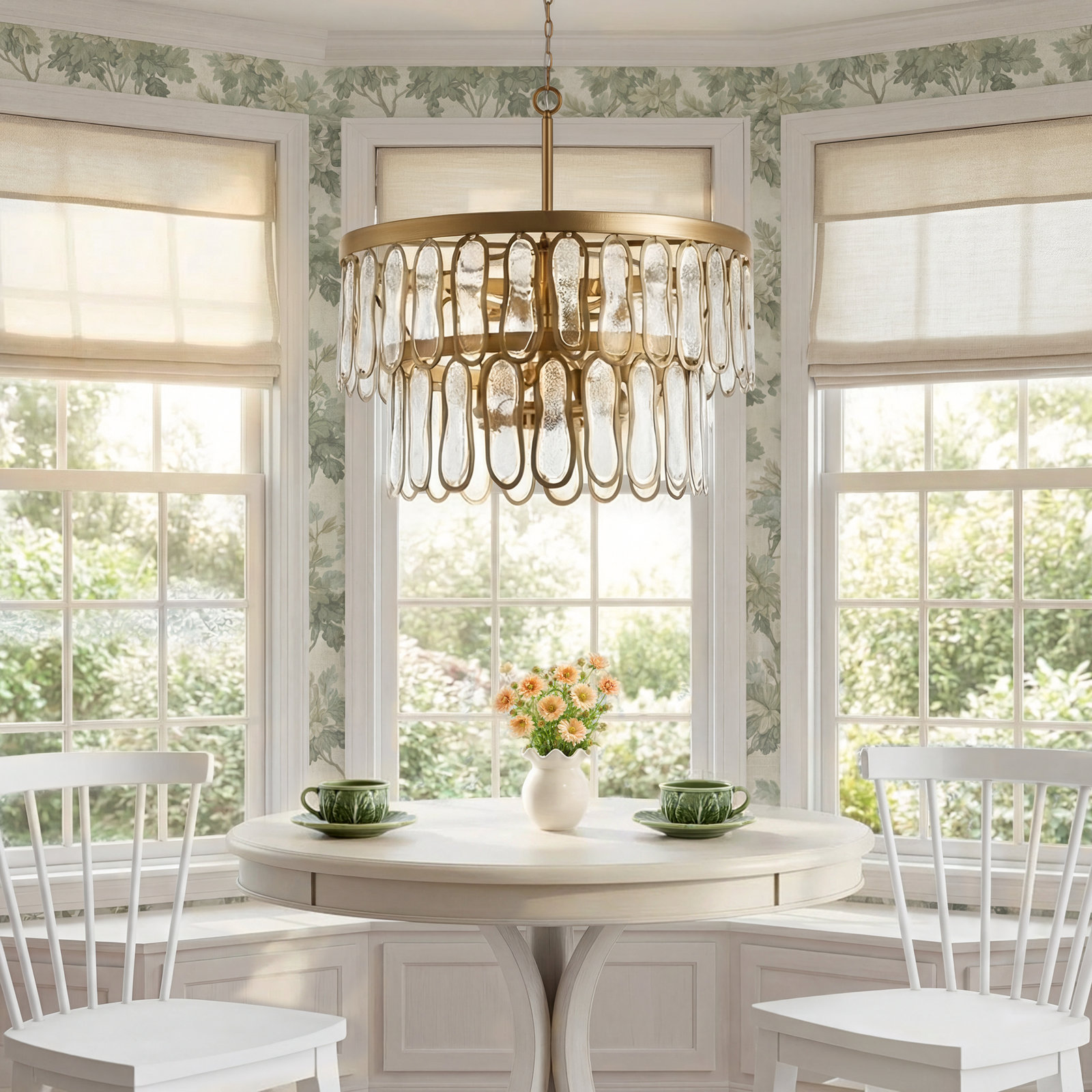 Stasia 9 Light Glass Pendant