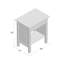 Table de chevet 1 tiroir Gisan-1406305701