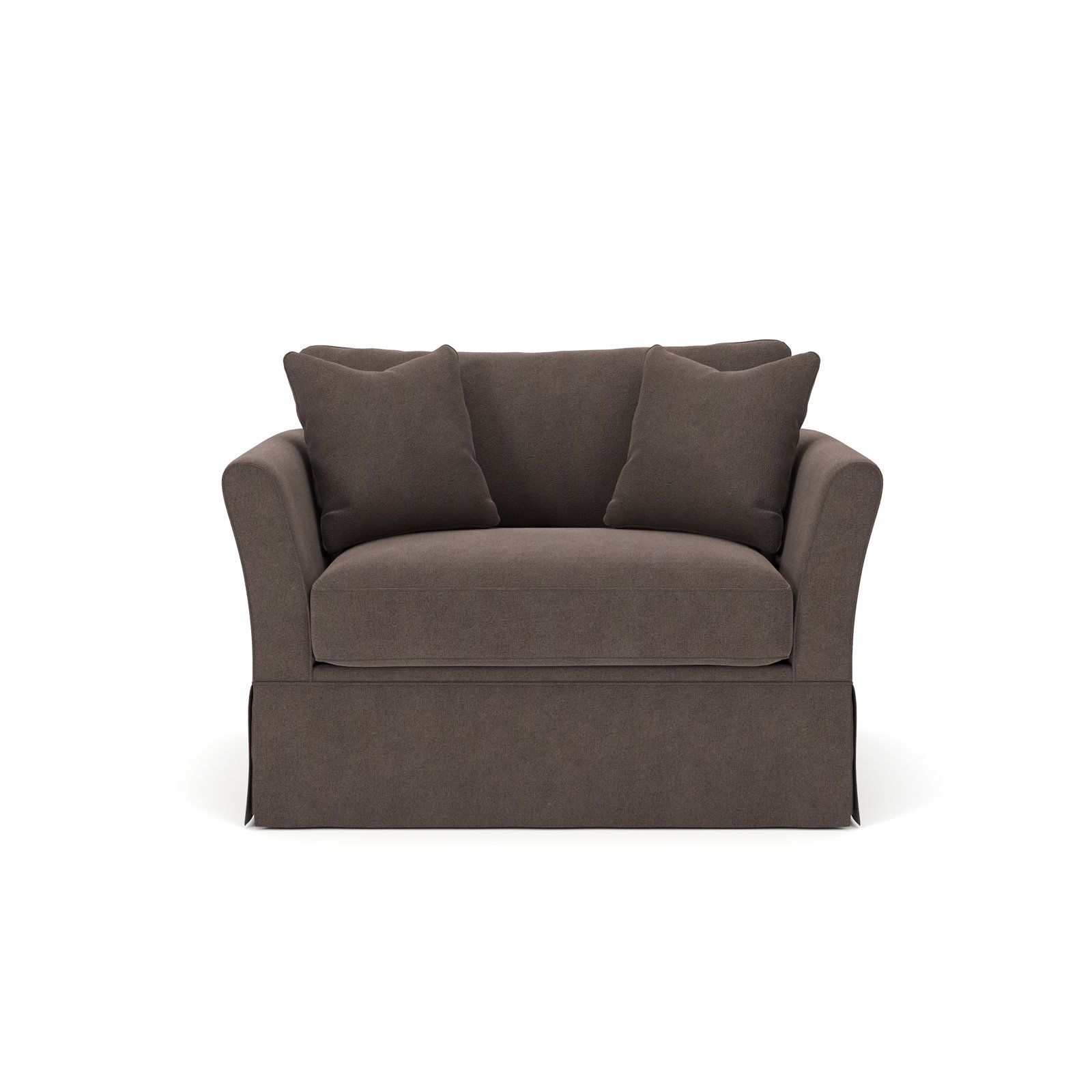 Shelby Upholstered Accent Chair, Bella Ash Performance Velvet