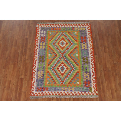 South Western Kilim Oriental Accent Rug 4x6