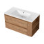 Meuble-lavabo mural 36 po avec lavabo en céramique-101092191