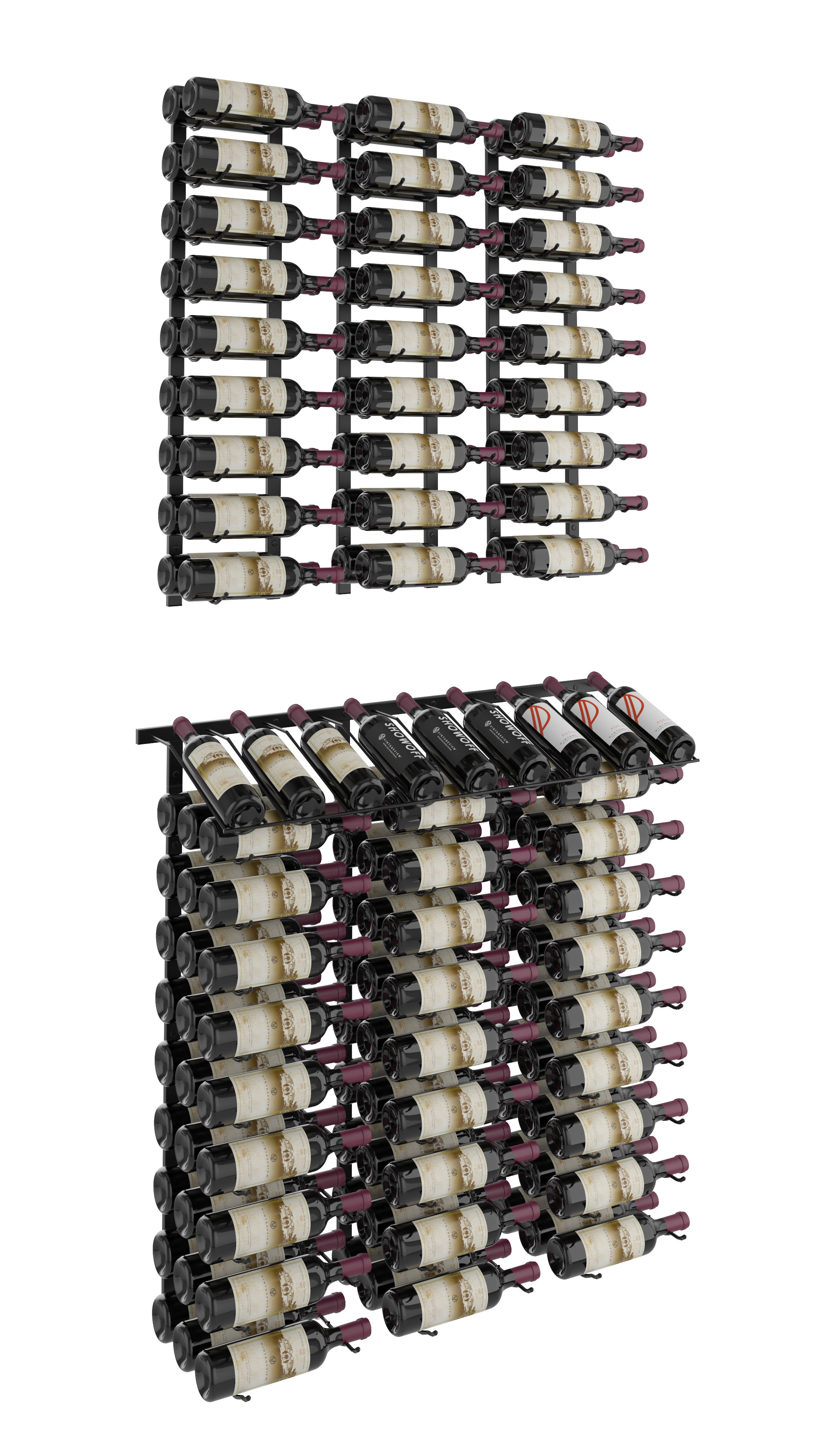 Hoel Rebrilliant Hoel 144 Bottle Wall Mounted Wine Bottle Rack & Reviews ...