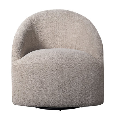 Yarieliz Upholstered Swivel Barrel Chair -  Orren Ellis, 53348E9AED2B4B53BFD7331D2CB3A100