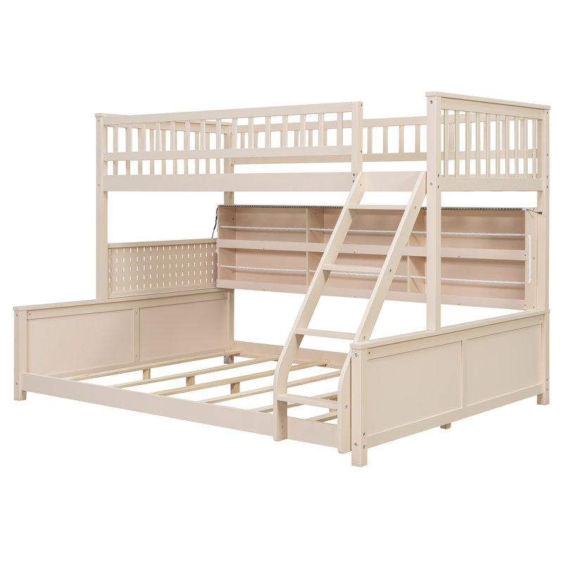 Lit superposé convertible Kairox, Beige