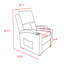 30.71" Wide Chenille Push Back Recliner With USB Charging Ports, And Built-In Cup Holders-112699632