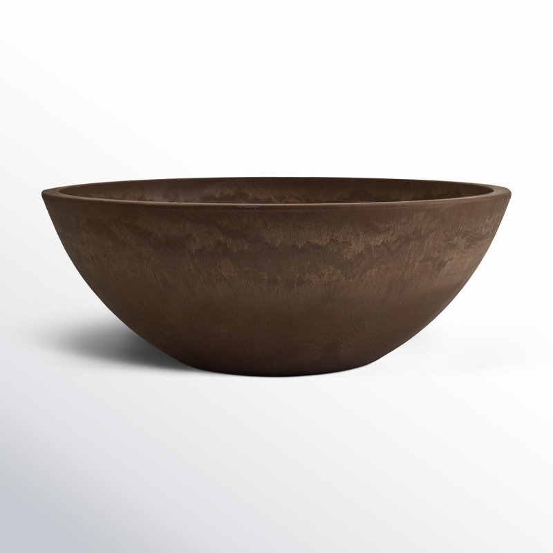 Pot à fleurs Haven, Chocolat, H 3,5 po x l 10 po x P 10 po