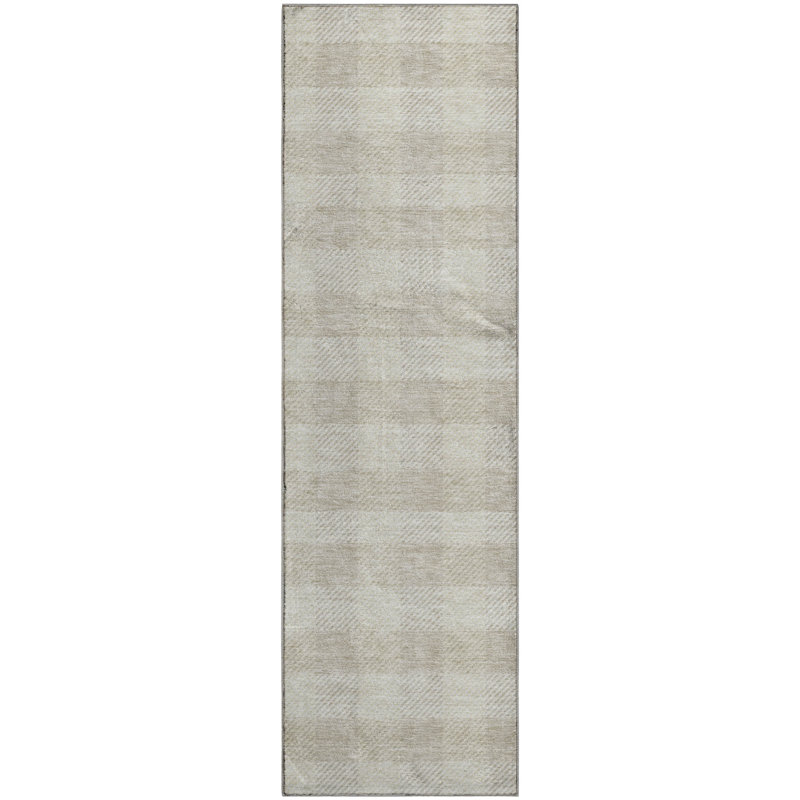 Premium Machine Washable Prisco Ivory Rug, Runner 2'3" x 7'6"