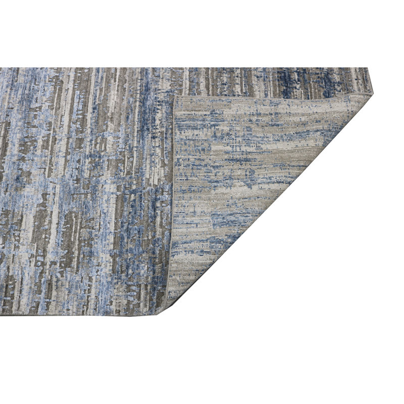Camouflage Area Rug in Blue, Rectangle 2' x 3'