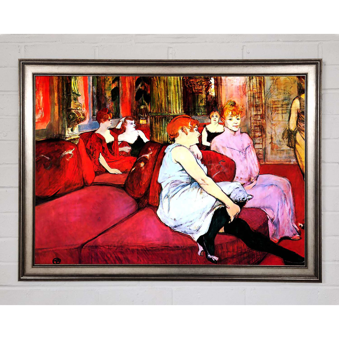 Toulouse Lautrec Salon in der Rue De Moulins - Einzelner Bilderrahmen Kunstdrucke