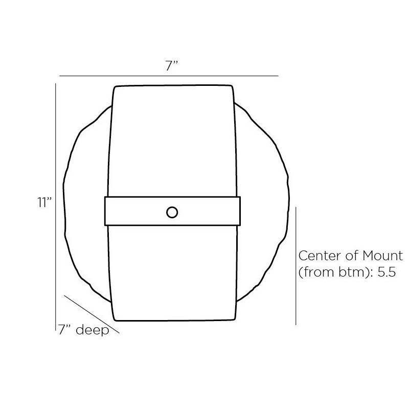 Pietro 1 - Light LED Armed Sconce