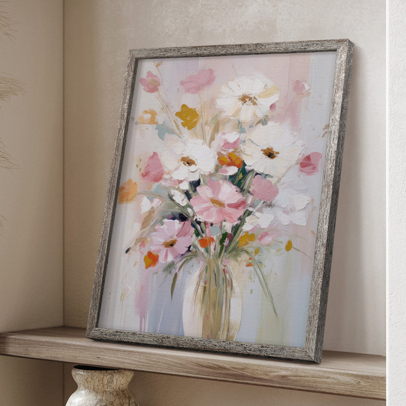 Reproduction encadrée FLORAL Series CCCCXXIX - bois massif, H 30 po x l 24 po