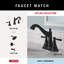 Mylan 18 in. Wall Mount Towel Bar with 6 in. Extender Bath Hardware Accessory in Matte Black