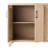Mirod Farmhouse Style 4-Door Cabinet With Natural Distressed Finish, A Rustic Accent For Entryways Or Small Spaces-2032325809