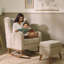 Harper Wingback Rocking Chair & Footstool – Teddy-115286351