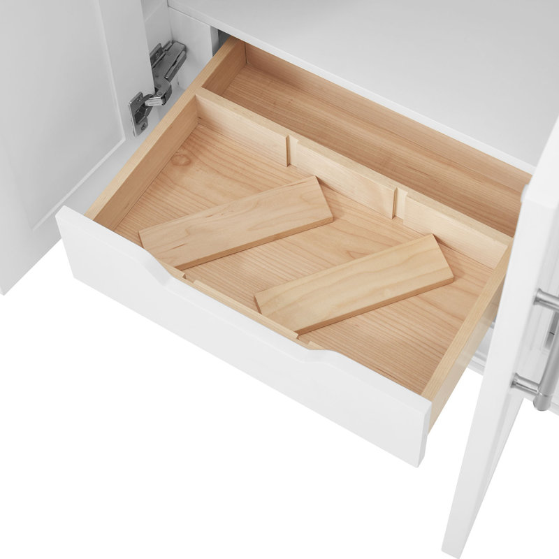 Anahem 48" Single Bathroom Vanity Set, White, 8" Widespread