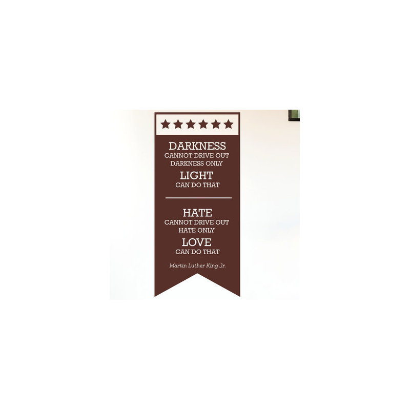 Non-Wall Damaging Wall Decal, Brown