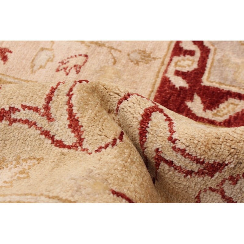 Tapis ivoire Peshawar Oushak 8 pi 1 po x 10 pi 0 po