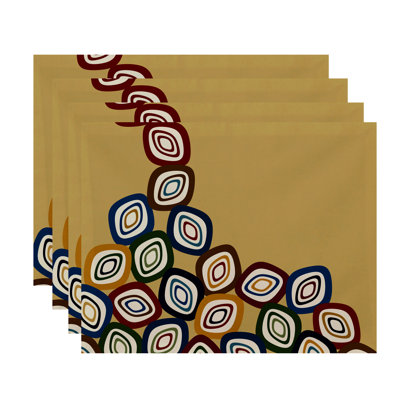 Polyester Geometric Rectangle Placemat