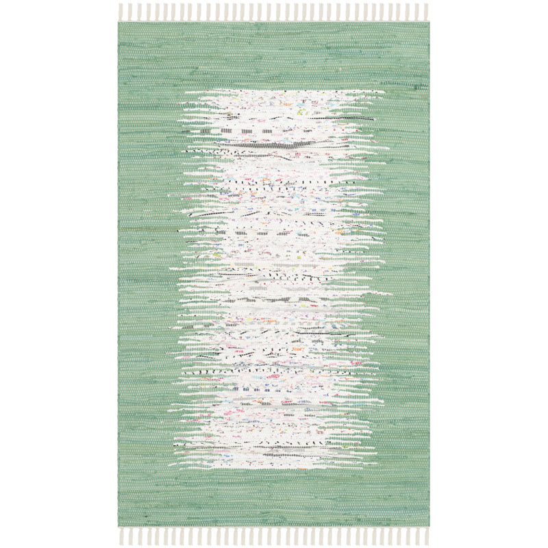 Cotton Hand Woven Area Rug, Rectangle 91 x 152cm