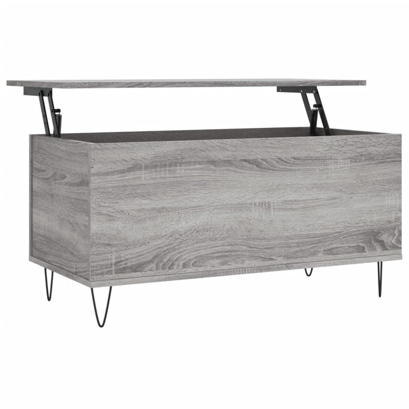 Moriaty Coffee Table, 90cm L x 44.5cm W x 45cm H, Gray Sonoma