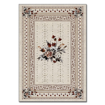 Luxurious Polyester Carpet, 3.3 x 4.6 Feet, 100% Velvet Fabric | 740 g/m², 0.08 in Pile Height | Non-Slip Felt Dot Underside, Laminated Sponge for Comfort | Easy to Clean, Machine Washable at 86°F