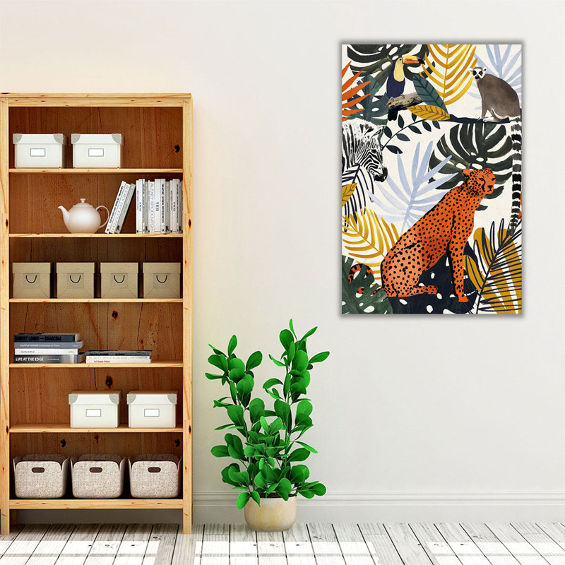 Jungle Jumble I - reproduction d'art sur toile, 18" x 12"