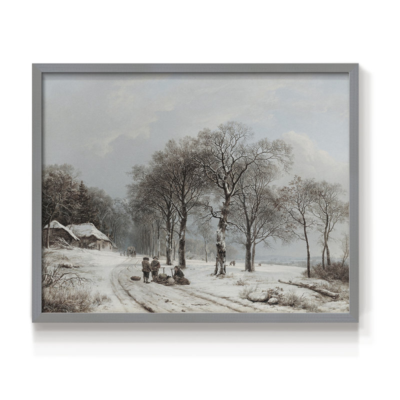 Paysages rétro-CCX - reproduction encadrée, H 8 po x l 10 po, Gris