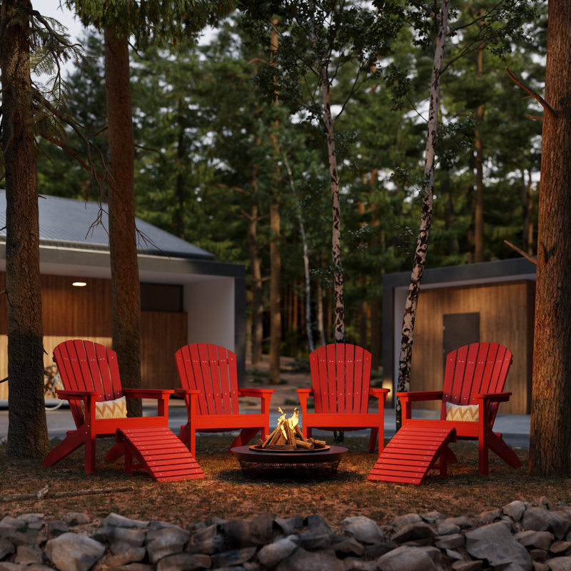 Chaise Adirondack Heritage Sunset, Rouge cardinal