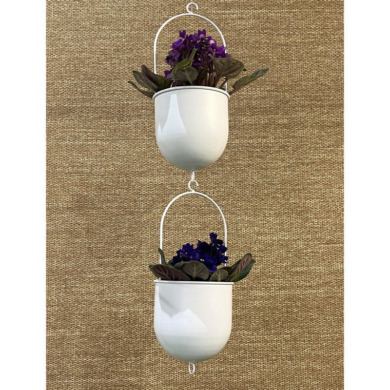Ensemble de 2 pots à fleurs suspendus Ylfa, H 4,75 po x l 5 po