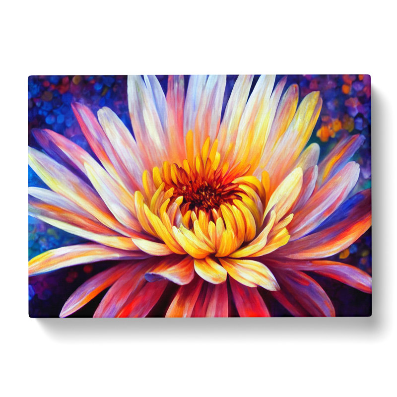 A Chrysanthemum Flower - Wrapped Canvas