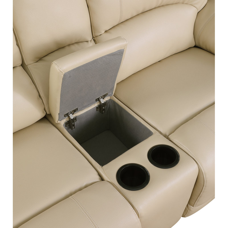 Ensemble de salon 2 pièces inclinable Trower, Beige