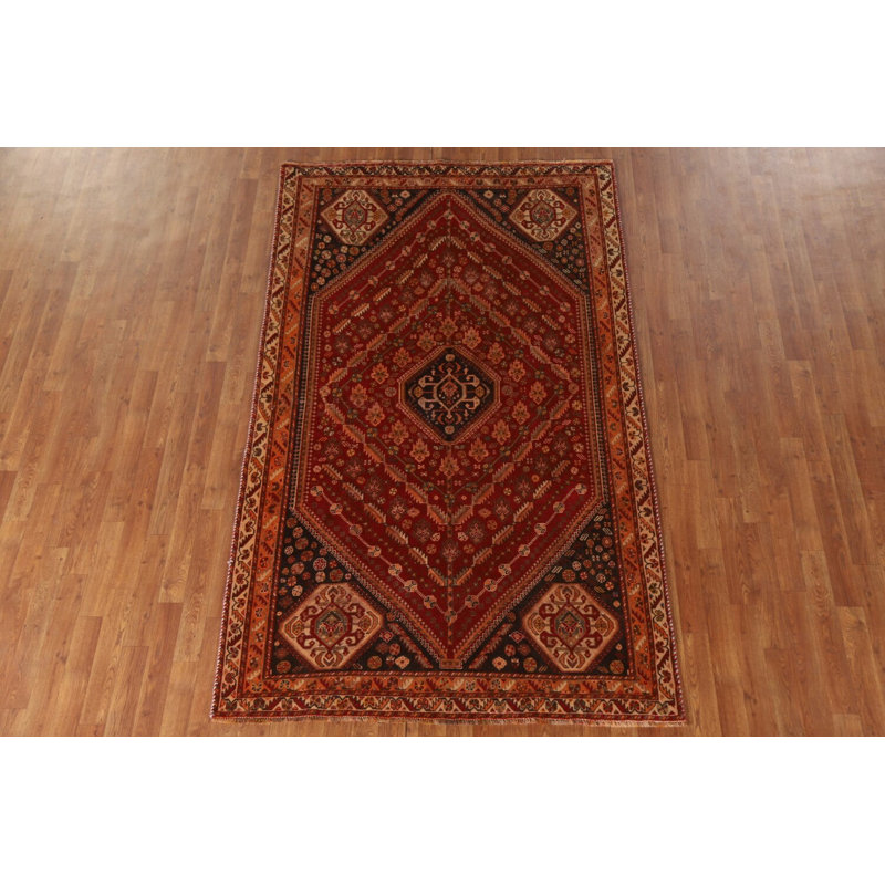 Tapis oriental traditionnel en laine rétro 5 x 8