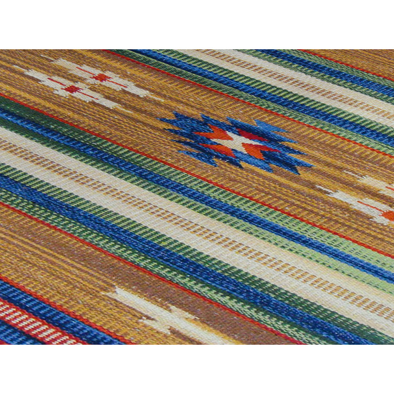 Country Southwestern Cotton Hand Woven Area Rug, Rectangle 60 x 90cm