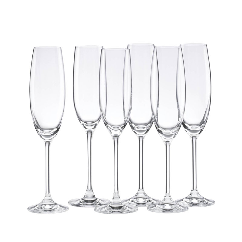 Tuscany Classics Clear Crystal Champagne Flute Set