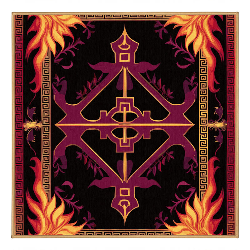 Ornamented Bloom Rug, Square 8'