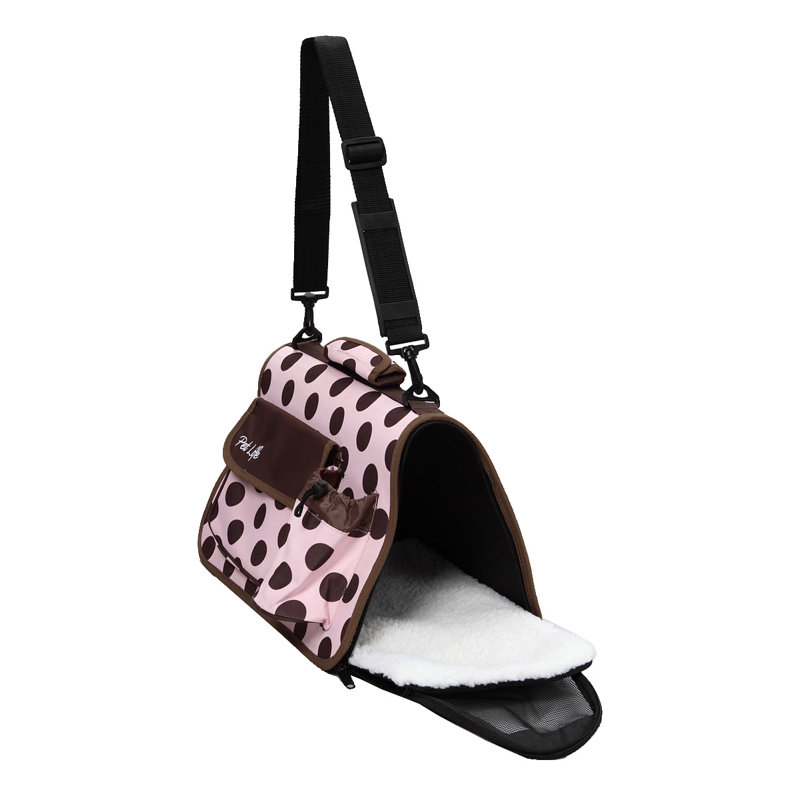 Large Pink and Brown Airline Approved Pet Carrier