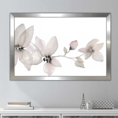 «Blooming Whispers I», reproduction de peinture à l'aquarelle