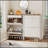 Slim Shoe Cabinet with 2 Flip Drawers &1 Drawer, Narrow Wall Hidden Shoe Cabinet-556835830