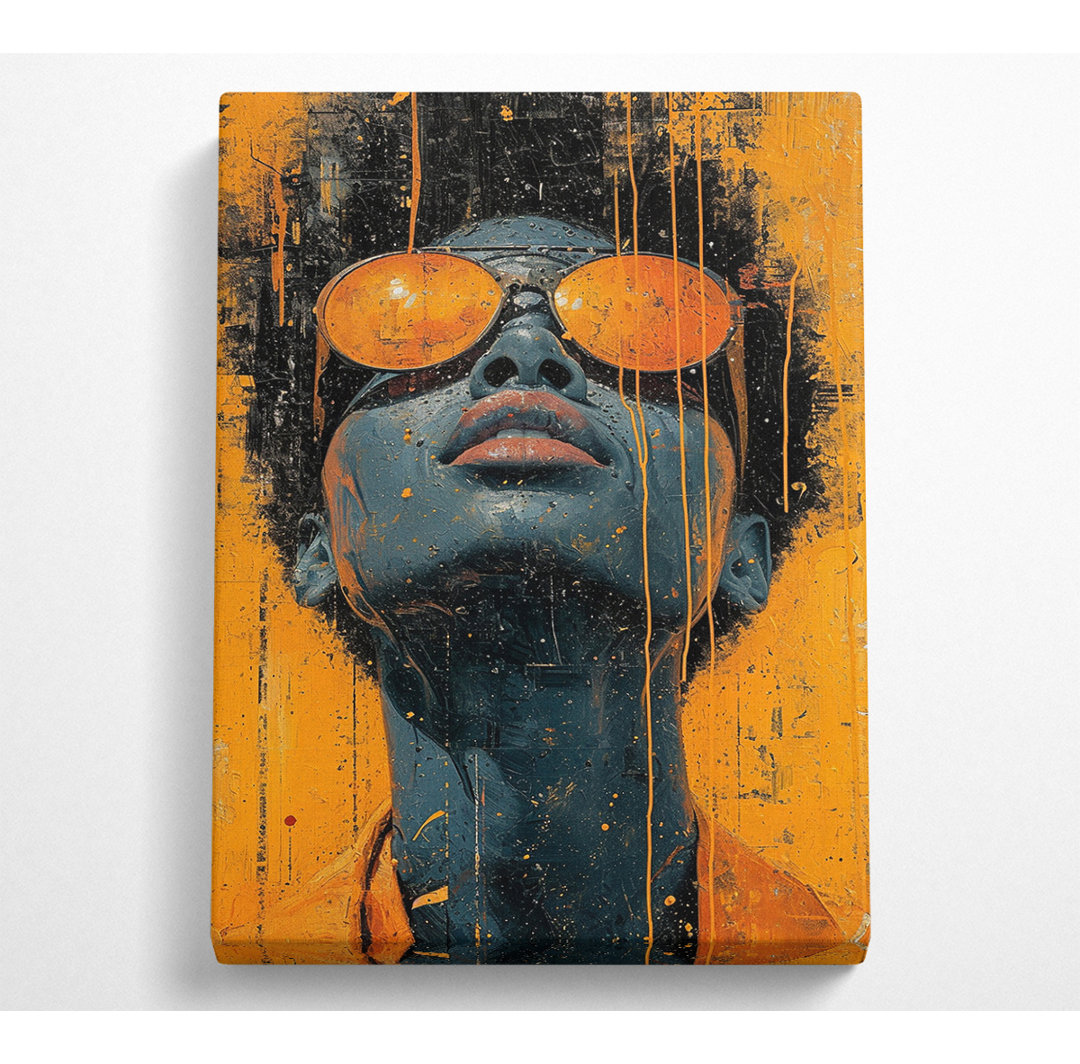 Orange Paint Sonnenbrille - Druck