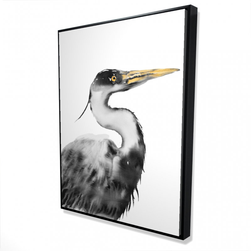 Great Heron Print On Canvas