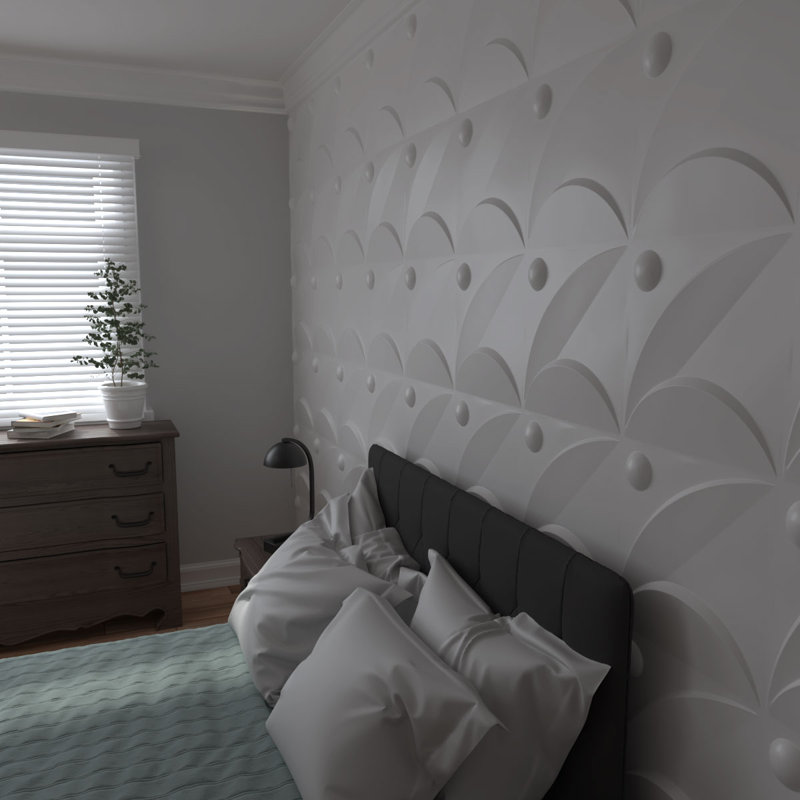 Panneau mural blanc 19,625 "H x 19,625", Blanc