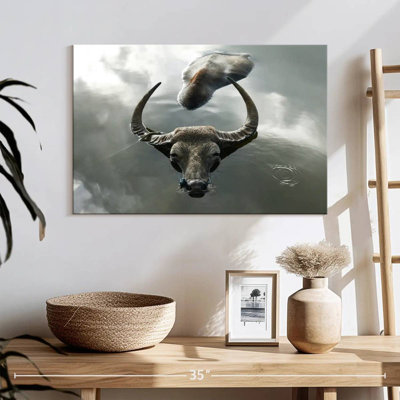 Bathing Buffalo