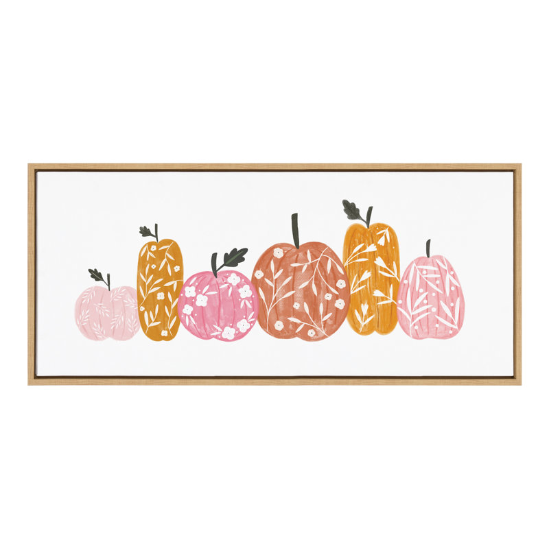 «Crafted Pumpkins» par Aislinn Simmonds, duchesse prune, reproduction d'art sur toile encadrée