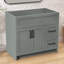 Armoire de salle de bain autoportante sans base 36 po x P 21,5 po x H 33,5 po, gris-118136077